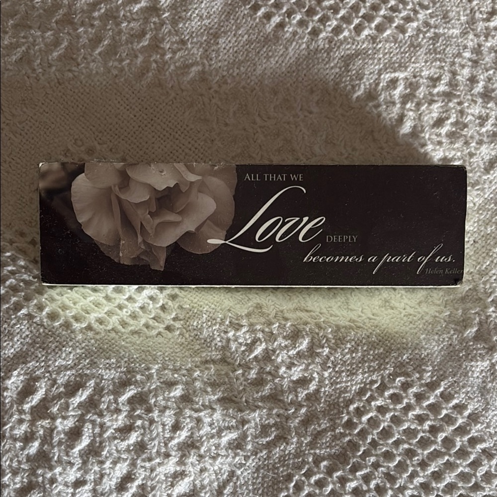Decorative Love Quote Plaque